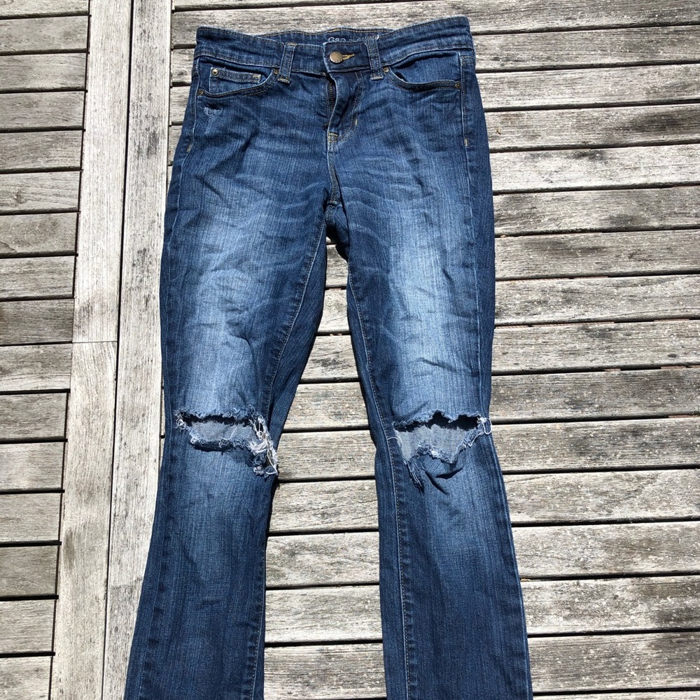 Gap Straight leg jeans with ripped knees
